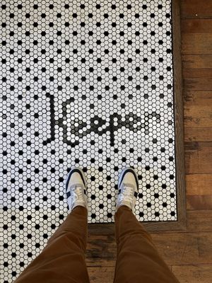 Everyone takes this photo for Instagram 😅  at Keeper Coffee Co in Portland