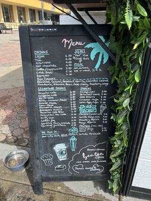 Menu   at Freedom Coffee in Ventura