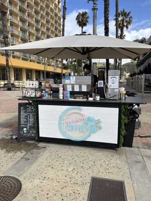 The stand   at Freedom Coffee in Ventura