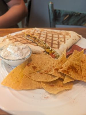 Vegan quesadilla at MACHETE Berlin in Berlin