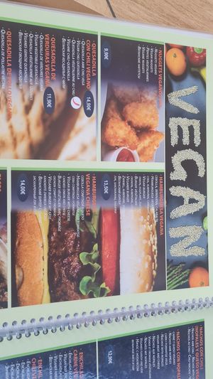 Menu at Mexicà Cambrils in Cambrils