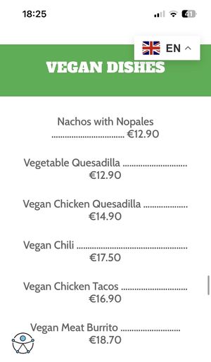 Delicious food and lots of choice. Large terrace and friendly staff. We will definitely go there again  at Mexicà Cambrils in Cambrils