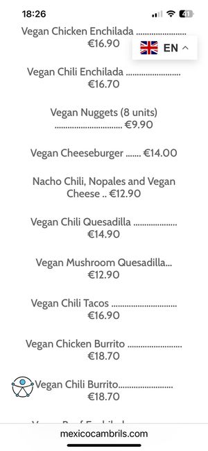   at Mexicà Cambrils in Cambrils