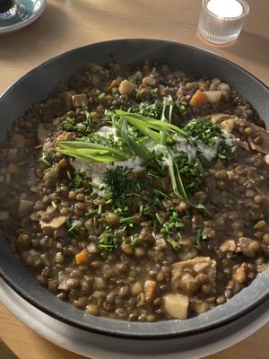 Linsensuppe mit Vürstchen   at Soul Kitchen in Leipzig