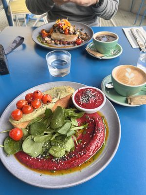 Mushroom toast and avocado toastt  at Word of Mouth   in Sliema