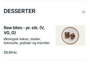 Vegan dessert  at Wedo   in Copenhagen