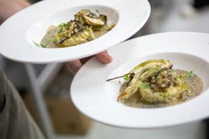 Every tuesday evening:  five course gastronomic menu at Bar Recyclart in Brussels