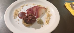 Dessert at Bar Recyclart in Brussels