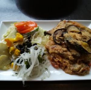 Lasagne at Bar Recyclart in Brussels