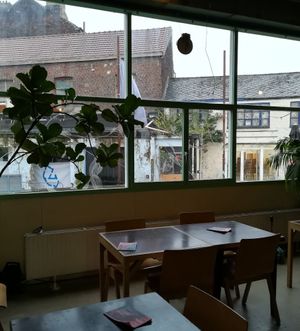 Inside at Bar Recyclart in Brussels