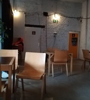 Inside at Bar Recyclart in Brussels