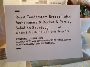 Vegan sandwich of the day at Kentish Town Stores in London