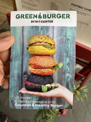 Flyer  at Green & Burger in Sant Feliu De Guixols