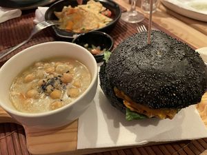 Vegan burger combo  at Green & Burger in Sant Feliu De Guixols