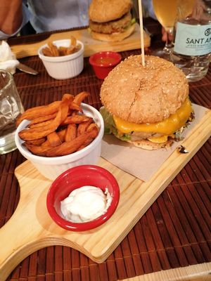 Magic Burger (vegan option) at Green & Burger in Sant Feliu De Guixols