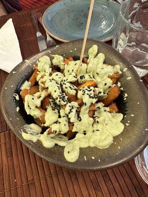 “Bonitos” (sweet potato)  at Green & Burger in Sant Feliu De Guixols