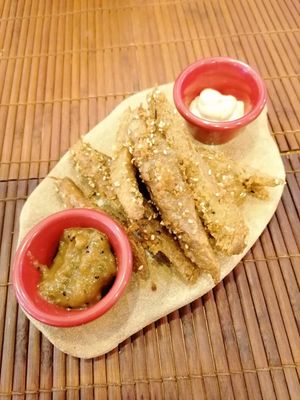 Seitan sticks at Green & Burger in Sant Feliu De Guixols