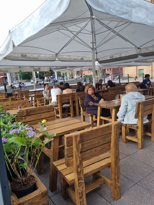 Terrace at Loy Vegan in Trier