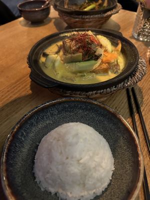 Main of the Rice table n3 (Curry Vang)  at Loy Vegan in Trier