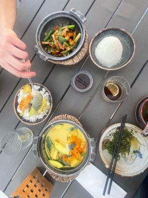 Rice table 3 at Loy Vegan in Trier