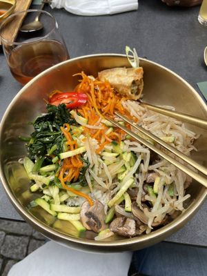 Vegan bibimbap  at Jeju Korean Bistro in Freiburg