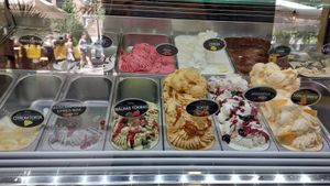 Ice creams at Krém Cukrászda és Kávézó in Szekesfehervar