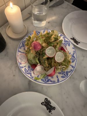 Tempura Radishes  at Faubourg Daimant in Paris
