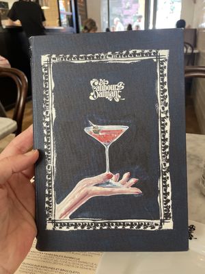 Carte des boissons   at Faubourg Daimant in Paris