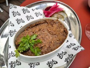 Lentil rillettes at Faubourg Daimant in Paris