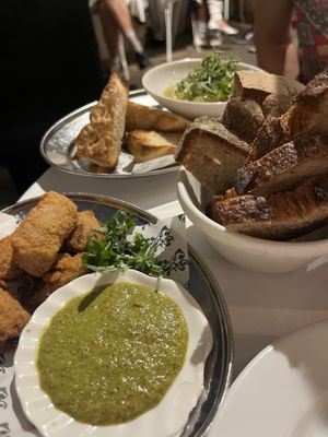 Broccoli quac& croquettes  at Faubourg Daimant in Paris