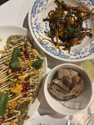 Aubergine & carrots  at Faubourg Daimant in Paris