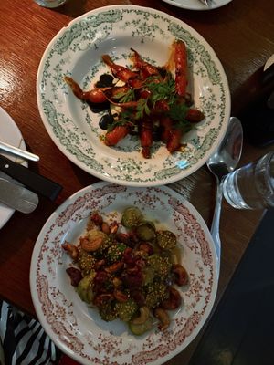 Carrots & sprouts  at Faubourg Daimant in Paris