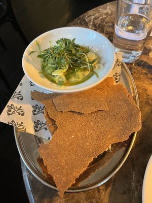 Broccoli guacamole   at Faubourg Daimant in Paris