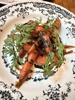 Baby Carrots - my husbands fav dish  at Faubourg Daimant in Paris
