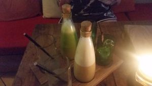 Juices at Juice Ja Cafe in Ubud