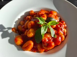 Gnocchi at SunRose Beach Aparthotel in Corfu