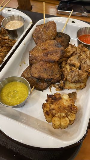 Anticuchos  at Oiga in Lima