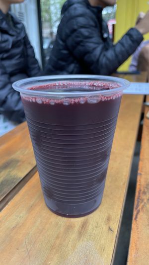 Chicha morada  at Oiga in Lima