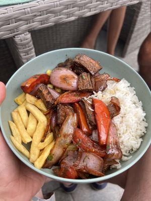 Lomo saltado   at Oiga in Lima