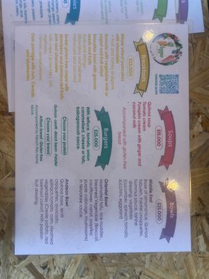 Menú  at Veggie Kitchen in Salento