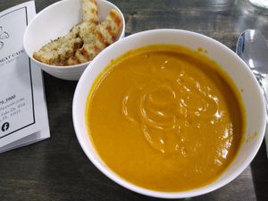 Creamy Thai Soup (a special) at Vibrant Beat Cafe in Fort Myers