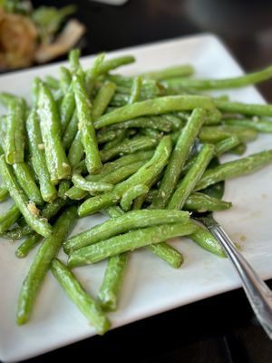 Stir-fried String Beans with Garlic   at Canaan Cafe in Lomita