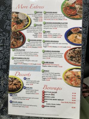 Menu items  at Circle of Friends Restaurant in Findlay