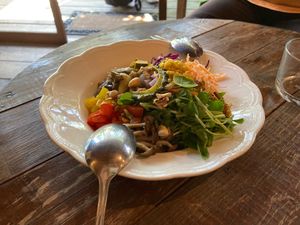 Vegan rice with vegetables  at inacujira in Fujisawa