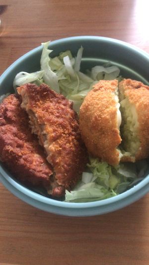Cordon bleu e arancino alla Nerano  at Paninoteca Follie in Naples