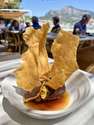 Chocolate moussee  at Patiki Beach Bar & Kitchen in Mallorca