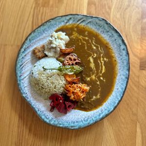 Lunch Vegan Curry  at Mer in Tokyo