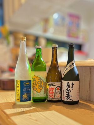 Japanese sake at Mer in Tokyo