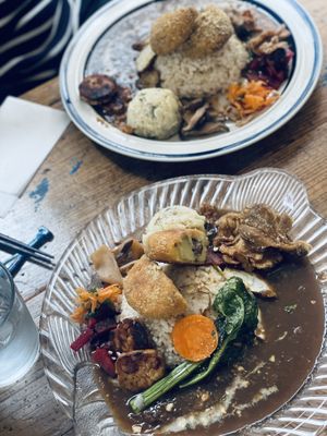 Curry set  at Mer in Tokyo