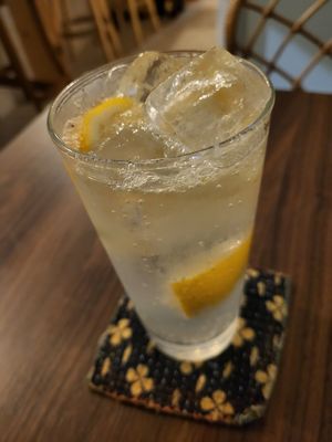 Lemon squash at Mer in Tokyo